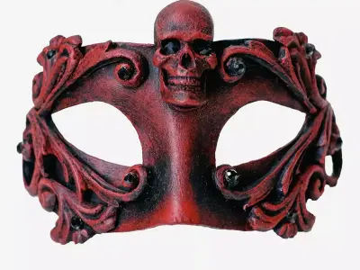 Luxury Skull Masks  Gothic Masquerade Mask STL 3D print model