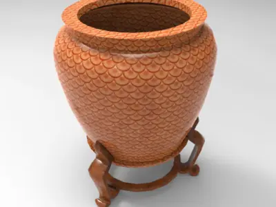 Decorative Vase Free low-poly 3D model