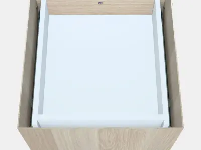 KALLAX Insert with 2 drawers 1 Low-poly 3D model