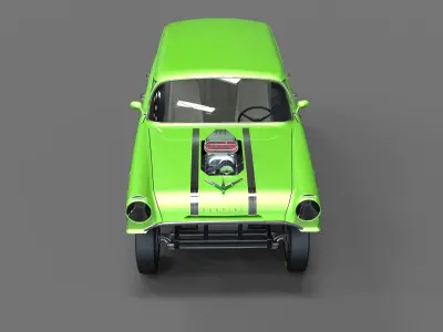 Gasser dragster 3D model