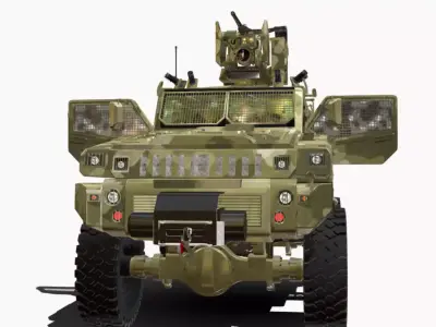 mrap 4x4 matador Low-poly 3D model