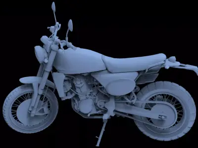 FANTIC CABALLERO 500 SCRAMBLER FOR 3D PRINT 3D model