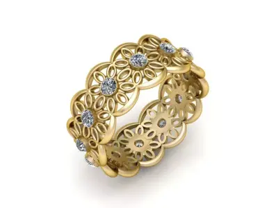 beautifully crafted gold  3D print model