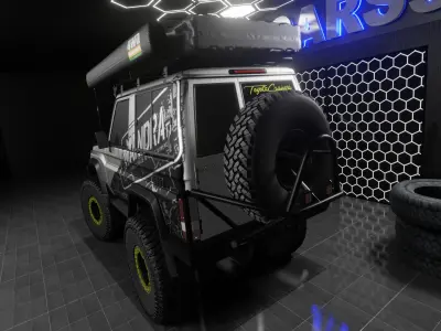 Land Cruiser S71 2012 Mandra Edition Interior Engine MQ 3D model