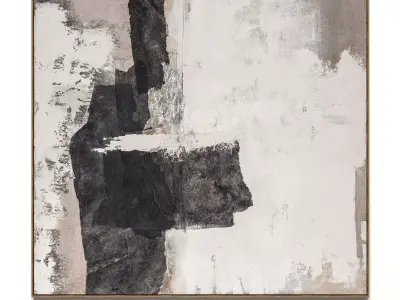 Plaster two square photo frames 46 Low-poly 3D model