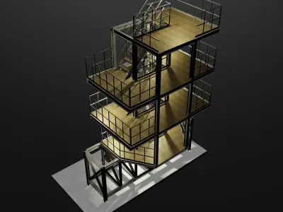 Industrial building 006 3D model