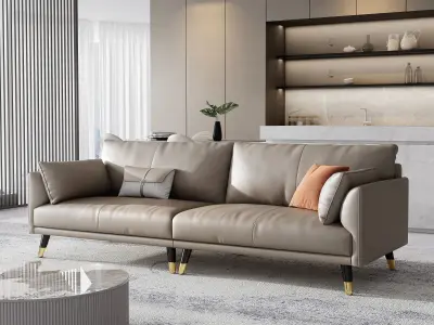 Livingroom and Kitchen  3D model