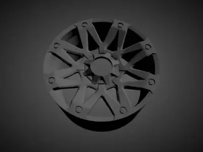 FUEL AMBUSH scalable and printable rims 3D print model