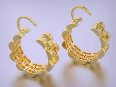 Rolls Earrings 3D print model