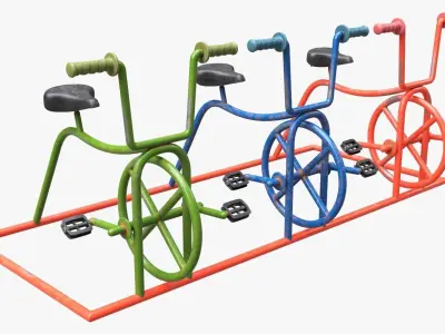 Playground bicycles 3D model