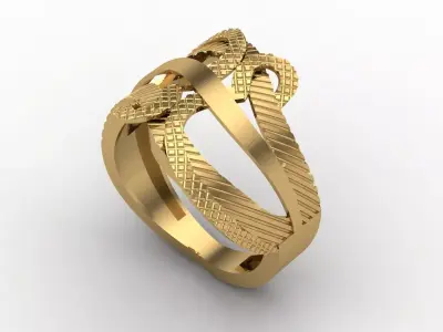Women Plain Ring STL Models Womens Ring 3dmodels 3D print model 3D print model 53