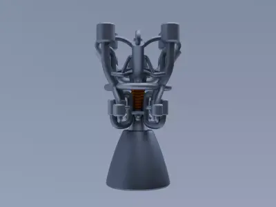 Scifi Electrothermal Propulsion Engine Concept 3D model