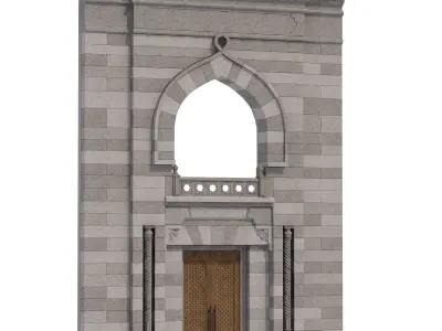 Arabic turkish islamic architectural element set 502 3D model