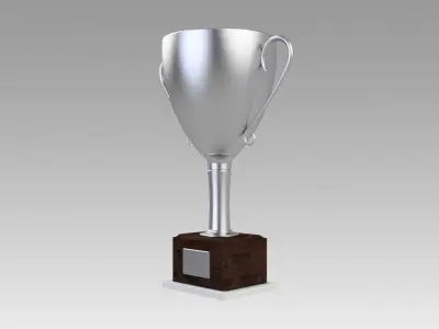 Silver trophy 3D model