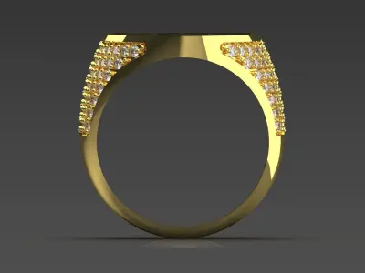 porsche man jewelry ring mr0183 3D print model