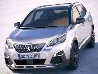 Peugeot 3008 2019 3D model