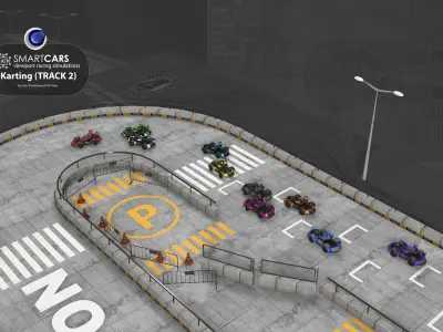 SmartCARS AI Karting Simulations 2 3D model