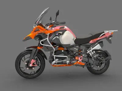 Motorcycle Enduro R1200GS Adventure 2014 3D model