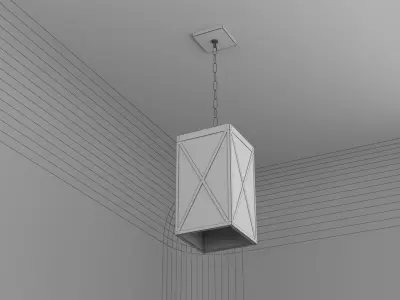 Chandelier Ceiling Light  3D model 3D model