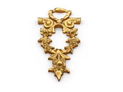 Classic carved decor ornament 484  3D print model