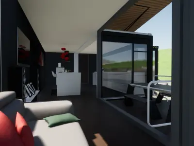 Shipping Container House 3D model