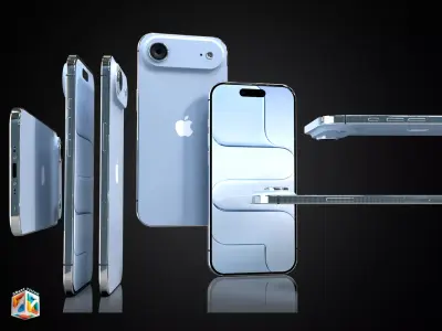 iPhone Air - full 4 Colors Bundle 3D model