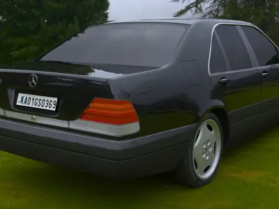 Mercedes Benz S Class W140 - S600 3D model