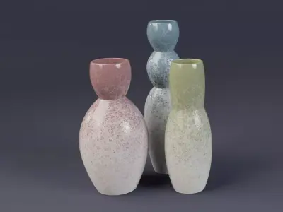 Decorative Vases 01 Low-poly 3D model