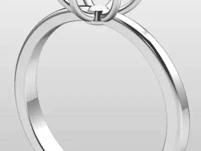 Ladies RIng Elegant 3D print model