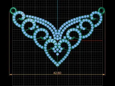 HIP HOP FANCY NECKLACE 3D PRINTABLE MODEL  3D print model