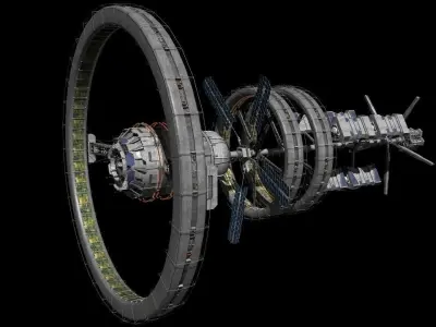 babbage station model Low-poly 3D model