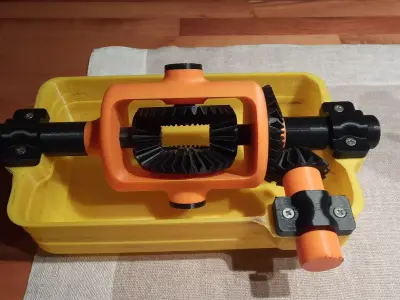 differential toolbox with drill and screwdriver in it 3D print model