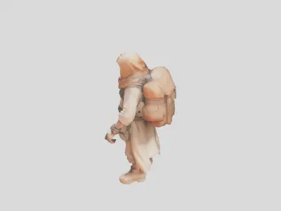 Stylized  Character Low-poly 3D model