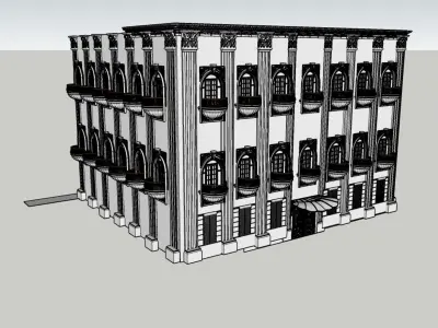 Palace 3D Model for SketchUp and Blender 3D model