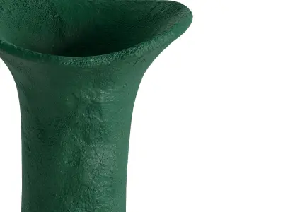 Irregular Narrow Metal Vase 3D model