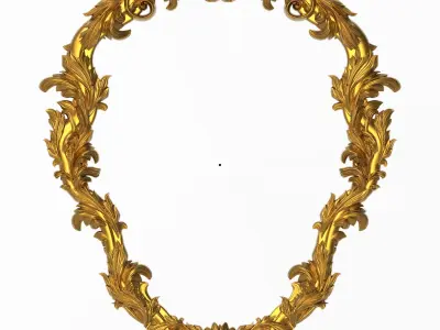 5 carved frames set 3D Model Pack 4