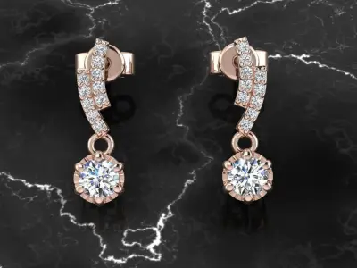 Jewelry Earring 3D print model