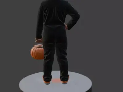 Halloween Skeleton Kid 3D Model 3D print model