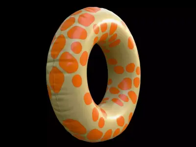 Swim Ring Low-poly 3D model