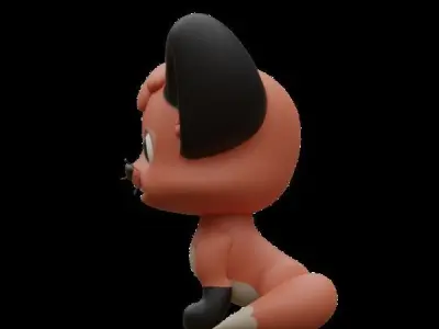 Fox cub  3D model