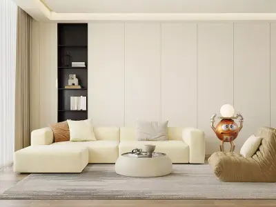 Modern residential indoor 3D model