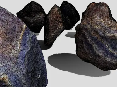 Agate MEGA Crystal Rock Collection 3D model