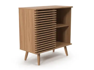 Wooden Sideboard v1 Low-poly 3D model
