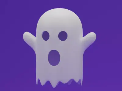 Cartoon Ghost 3D model