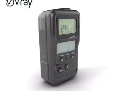 Handheld Light Meter Responsive Touch model pack Low-poly 3D model