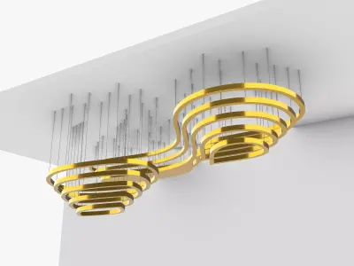 Pendant Ceiling Light 01 3D model