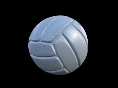Voley ball Low-poly 3D model
