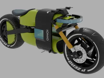 HYUNDAI   BIKE Low-poly 3D model