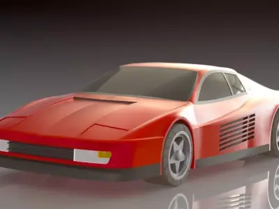 Ferrari Testarossa Free 3D print model