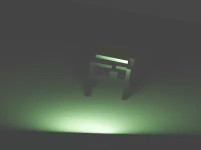 Glass Shader Small Dining Table 3D print model